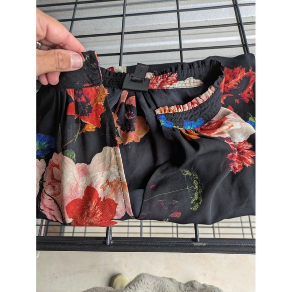 Worthington‎ Blouse Womens 3X Black Floral Sheer Pullover Long Sleeve - Picture 4 of 11